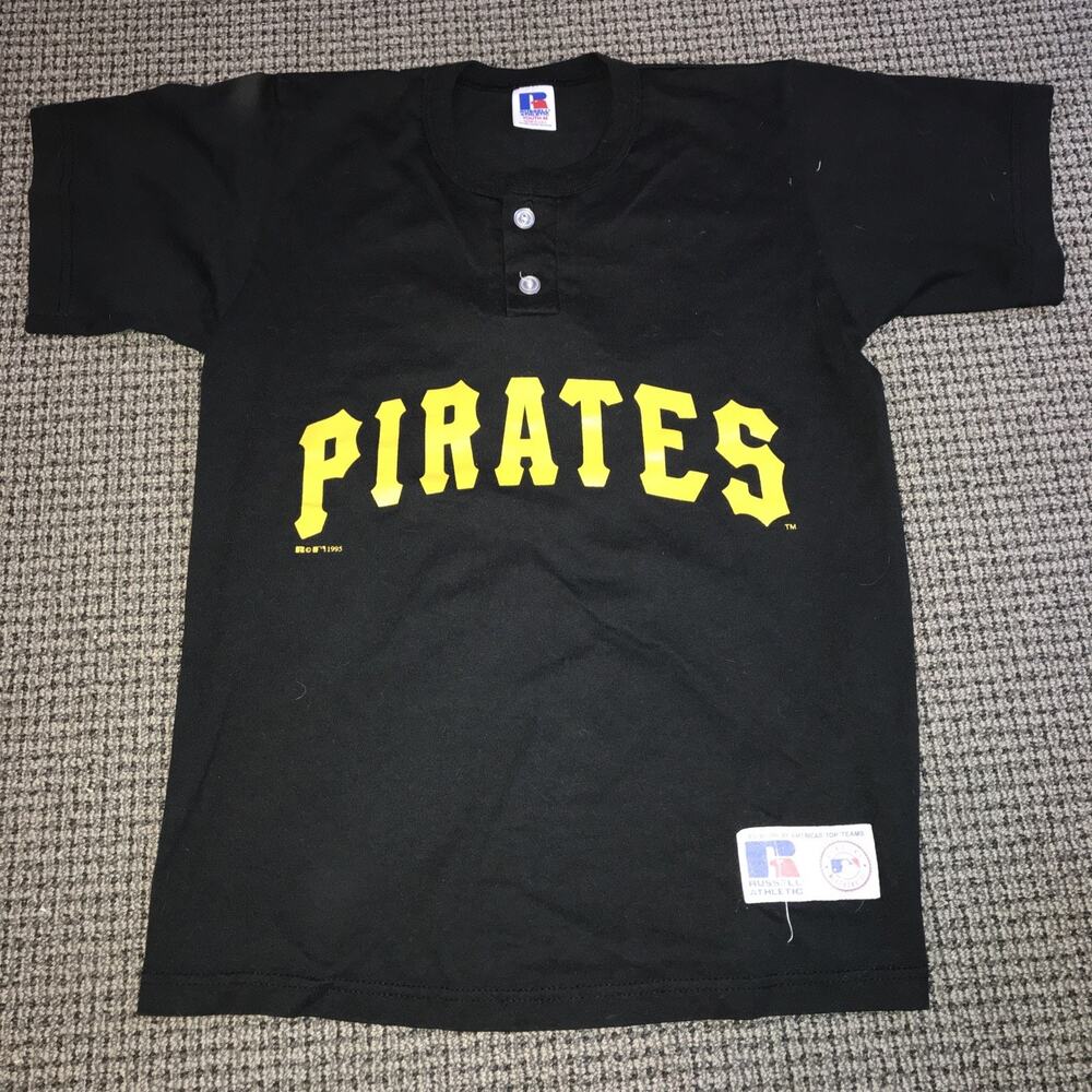 Pittsburgh Pirates Youth Medium Black Jersey 44 Speer 1995 By Russell Athletic